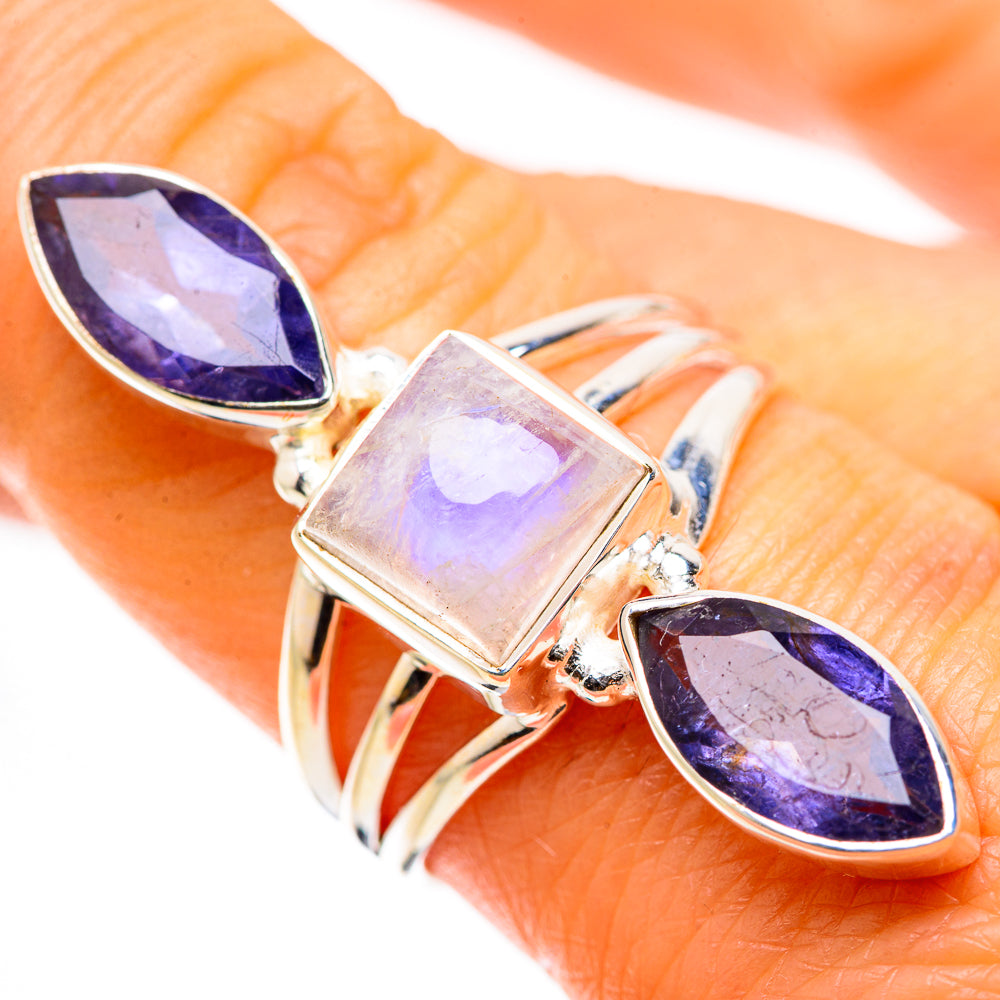 Ana Silver Co Rainbow Moonstone, Tanzanite Ring Size 8.25 (925 Sterling Silver)