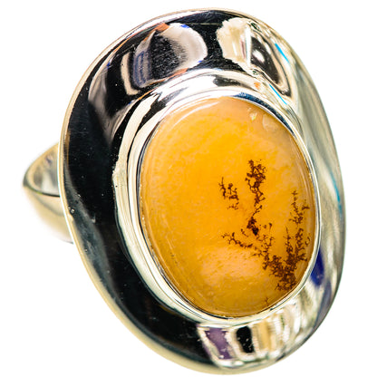 Scenic Dendritic Agate Ring Size 8 (925 Sterling Silver) RING135283
