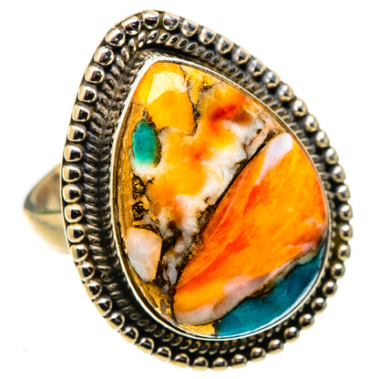 Spiny Oyster Turquoise Ring Size 6.5 (925 Sterling Silver) RING134908