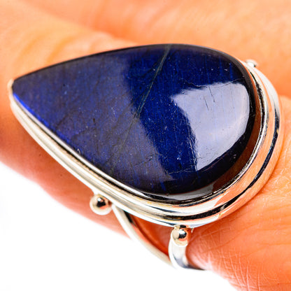 Large Labradorite Ring Size 8.5 (925 Sterling Silver) RING136199