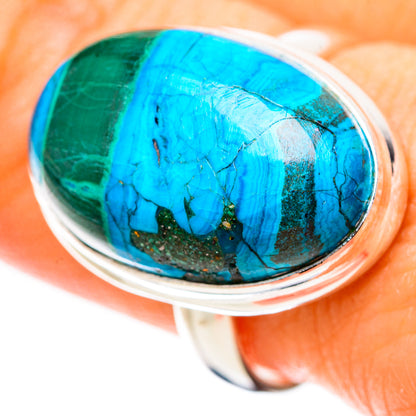 Malachite In Chrysocolla 925 Sterling Silver Ring Size 9 Ana Co R135280