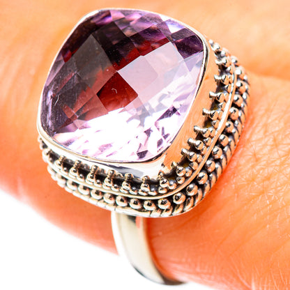 Ana Silver Co Faceted Amethyst Ring Size 8.25 (925 Sterling Silver)