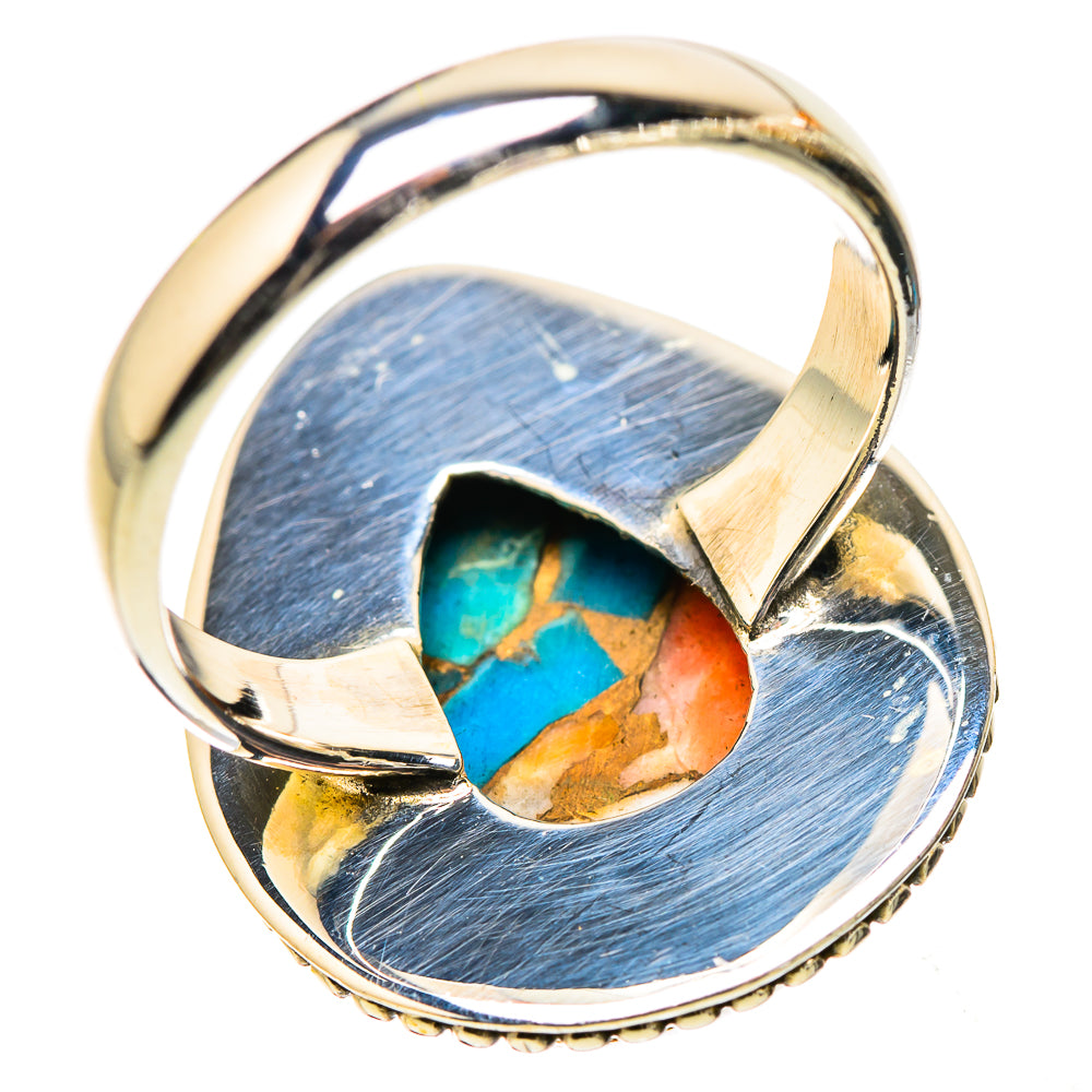Ana Silver Co Spiny Oyster Turquoise Ring Size 7 (925 Sterling Silver)