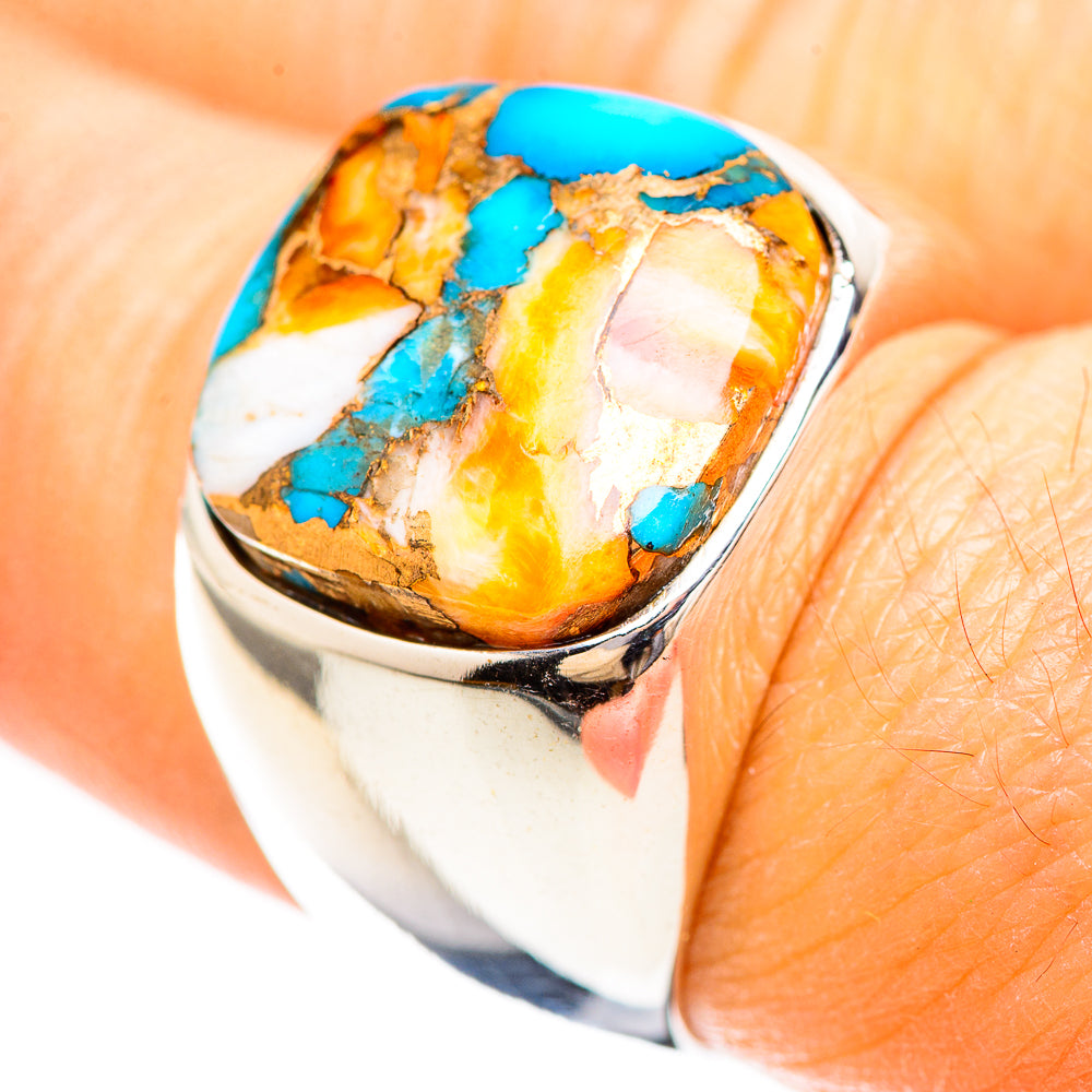 Spiny Oyster Turquoise Ring Size 7 (925 Sterling Silver) RING136431