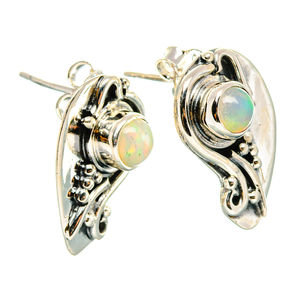 Ethiopian Opal Earrings 3/4" (925 Sterling Silver) EARR431484