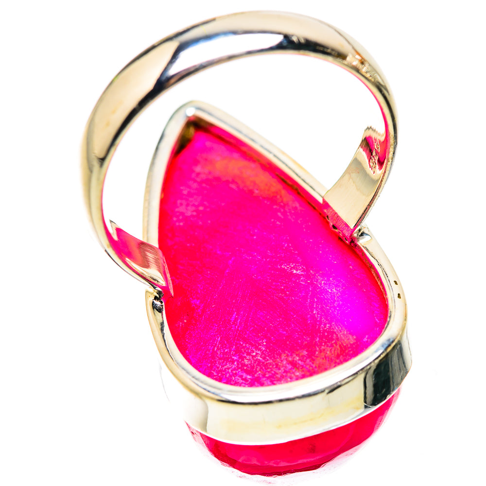 Ana Silver Co Large Pink Window Druzy Ring Size 7 (925 Sterling Silver)