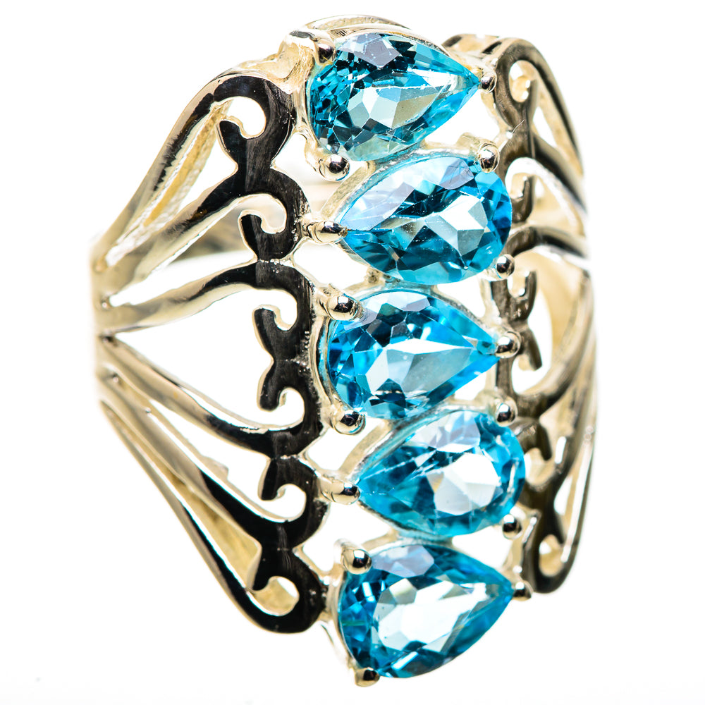 Ana Silver Co Blue Topaz Ring Size 8 (925 Sterling Silver)