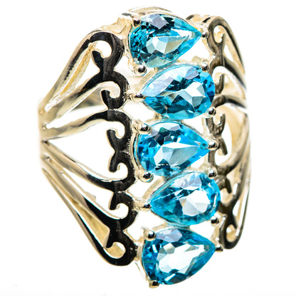Ana Silver Co Blue Topaz Ring Size 8 (925 Sterling Silver)