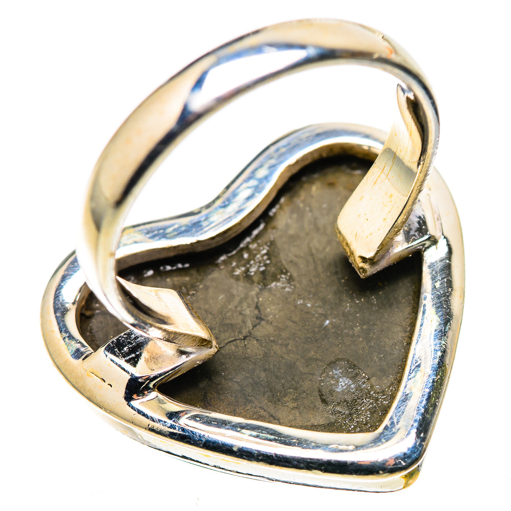 Large Pyrite In Black Onyx Ring Size 8 (925 Sterling Silver) RING136183