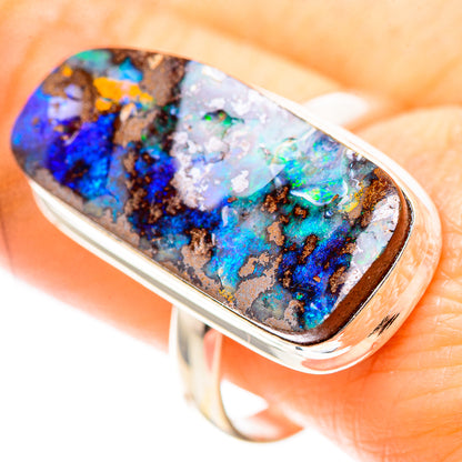 Large Boulder Opal 925 Sterling Silver Ring Size 10.75 (925 Sterling Silver) RING137539