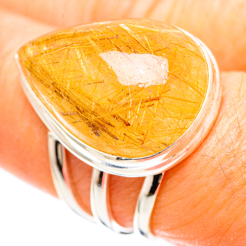 Rutilated Quartz Ring Size 7.25 (925 Sterling Silver) RING136425