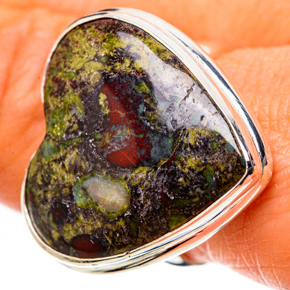 Large Dragon's Blood Jasper Ring Size 9 (925 Sterling Silver) RING134732