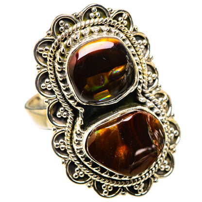 Large Mexican Fire Agate Ring Size 8.75 (925 Sterling Silver) RING135774