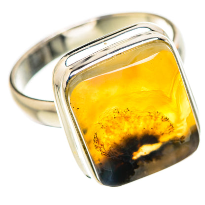 Scenic Dendritic Agate Ring Size 9 (925 Sterling Silver) RING134786