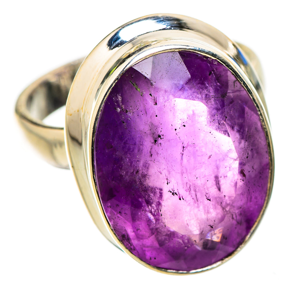 Ana Silver Co Faceted Amethyst Ring Size 6 (925 Sterling Silver)