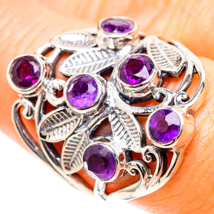 Faceted Amethyst Ring Size 8 (925 Sterling Silver) RING136625