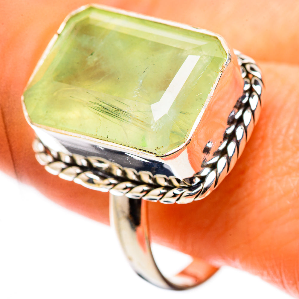 Ana Silver Co Large Prehnite Ring Size 11.75 (925 Sterling Silver)