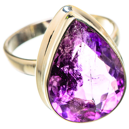 Ana Silver Co Faceted Amethyst Ring Size 9 (925 Sterling Silver)