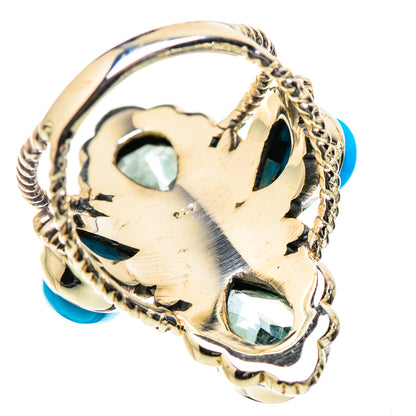 Large Blue Topaz, Sleeping Beauty Turquoise Ring Size 6 (925 Sterling Silver) RING135580
