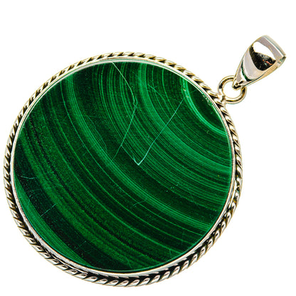Malachite Pendant 2" (925 Sterling Silver) PD37136