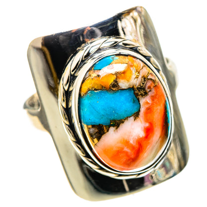 Spiny Oyster Turquoise 925 Sterling Silver Ring Size 9.5 (925 Sterling Silver) RING137734