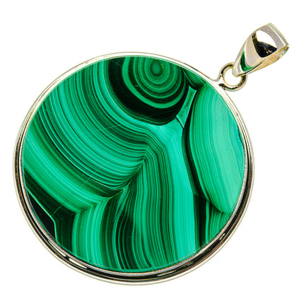 Malachite Pendant 2" (925 Sterling Silver) PD37132