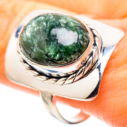 Seraphinite 925 Sterling Silver Ring Size 11.25 (925 Sterling Silver) RING137380