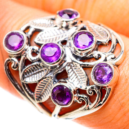 Faceted Amethyst Ring Size 8.25 (925 Sterling Silver) RING136715