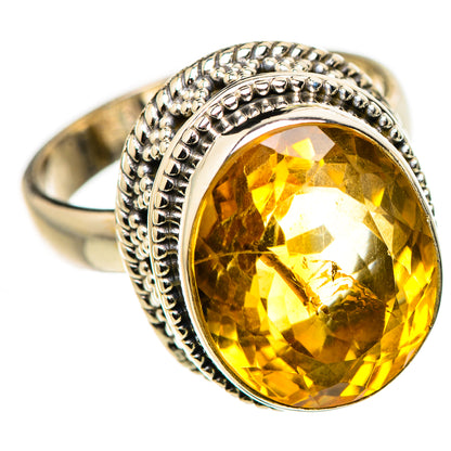 Faceted Citrine Ring Size 7.25 (925 Sterling Silver) RING134603