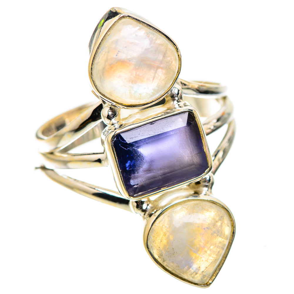 Ana Silver Co Tanzanite, Rainbow Moonstone Ring Size 9 (925 Sterling Silver)