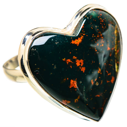 Large Bloodstone Ring Size 12.75 (925 Sterling Silver) RING134711