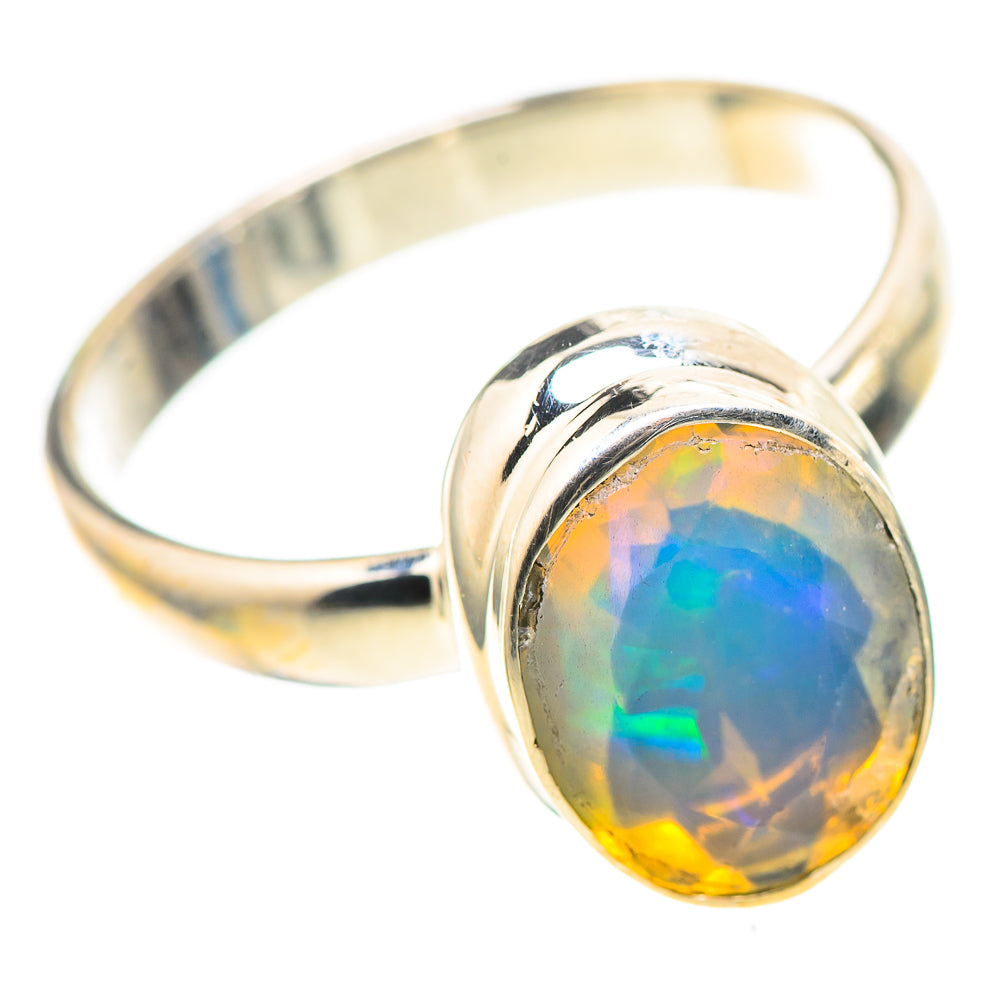 Ethiopian Opal 925 Sterling Silver Ring Size 10 (925 Sterling Silver) RING137509