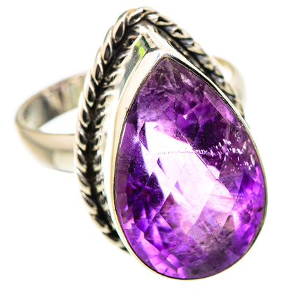 Ana Silver Co Faceted Amethyst Ring Size 8.25 (925 Sterling Silver)