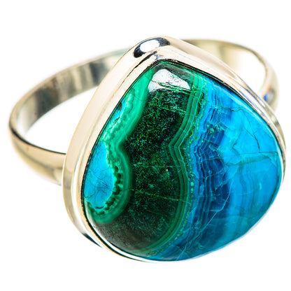 Ana Silver Co Large Malachite In Chrysocolla Ring Size 14 (925 Sterling Silver)