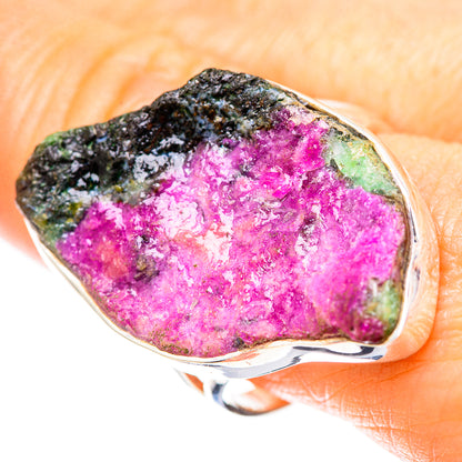 Large Ruby Zoisite Ring Size 9 (925 Sterling Silver) RING136545