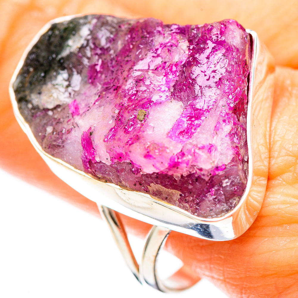Large Rough Watermelon Tourmaline Ring Size 11.5 (925 Sterling Silver) RING136541