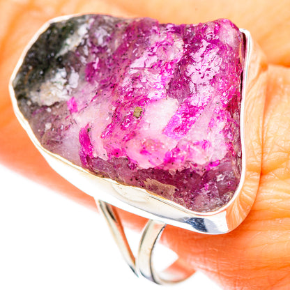 Large Rough Watermelon Tourmaline Ring Size 11.5 (925 Sterling Silver) RING136541