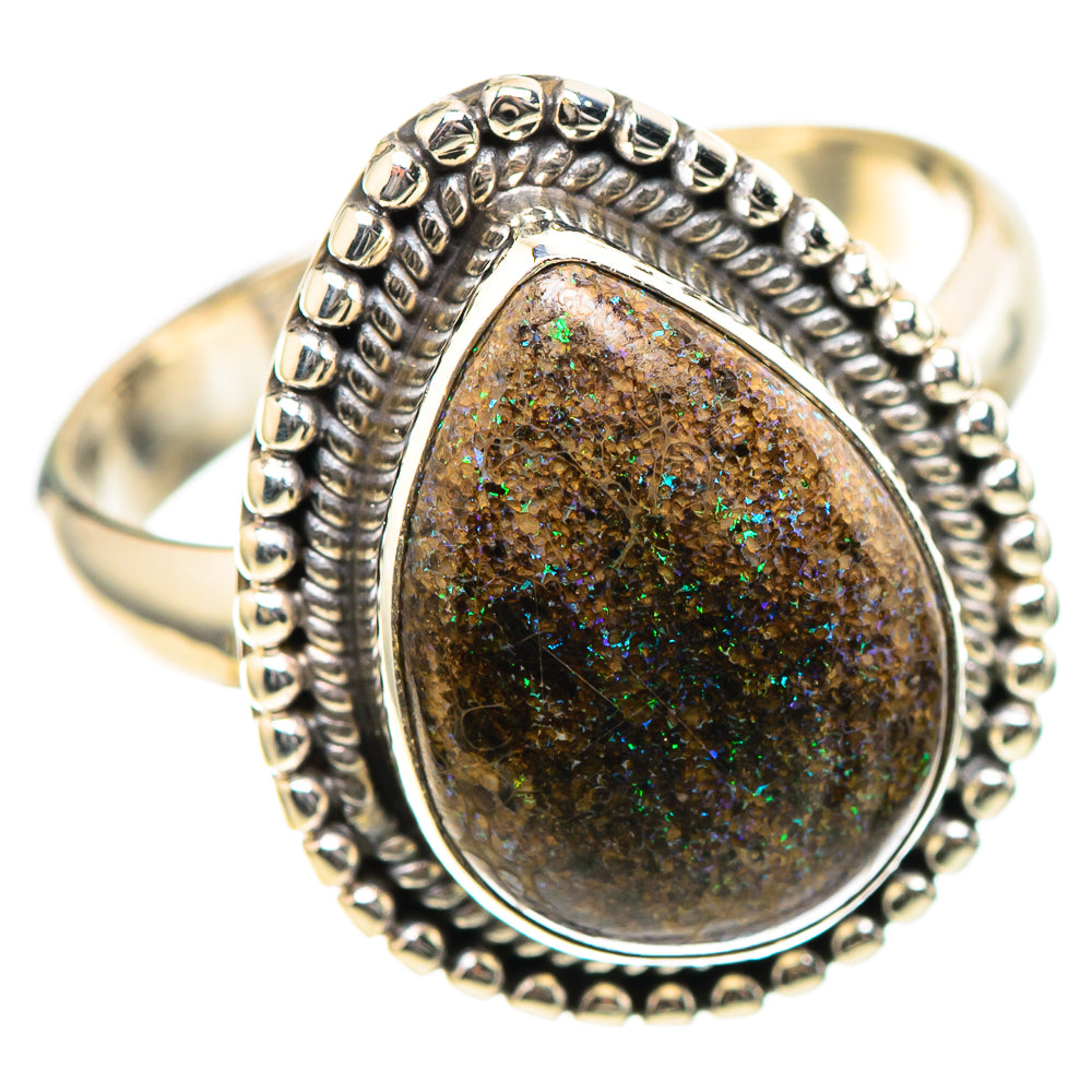 Andamooka Opal Ring Size 7 (925 Sterling Silver) RING136629