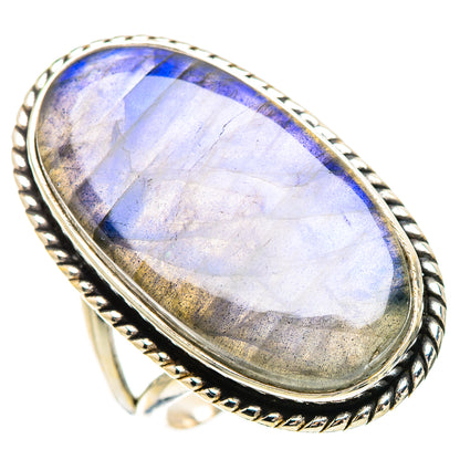 Large Labradorite 925 Sterling Silver Ring Size 7.75 Ana Co R135348