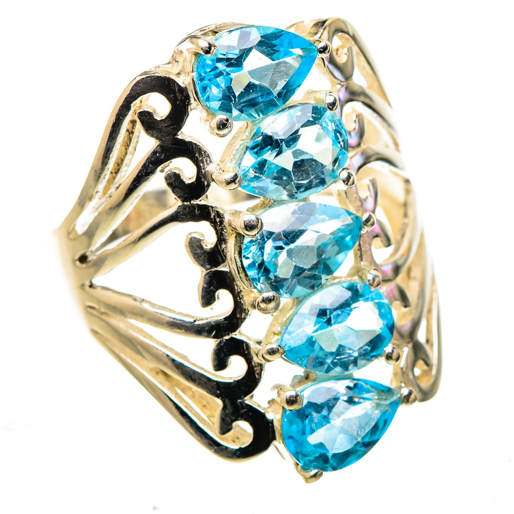 Blue Topaz Ring Size 8 (925 Sterling Silver) RING134865