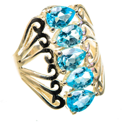 Blue Topaz Ring Size 8 (925 Sterling Silver) RING134865