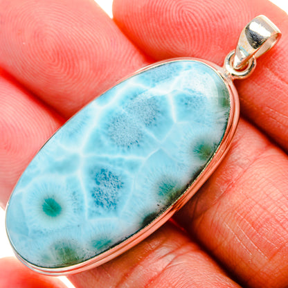 Larimar Pendant 2" (925 Sterling Silver) PD37455
