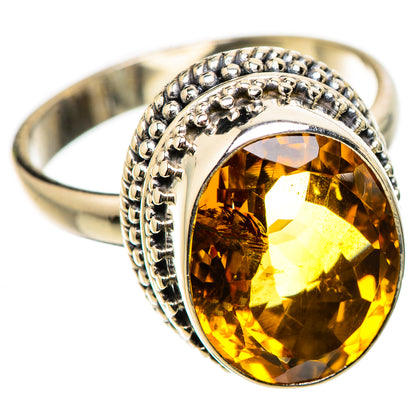 Faceted Citrine Ring Size 10 (925 Sterling Silver) RING135402