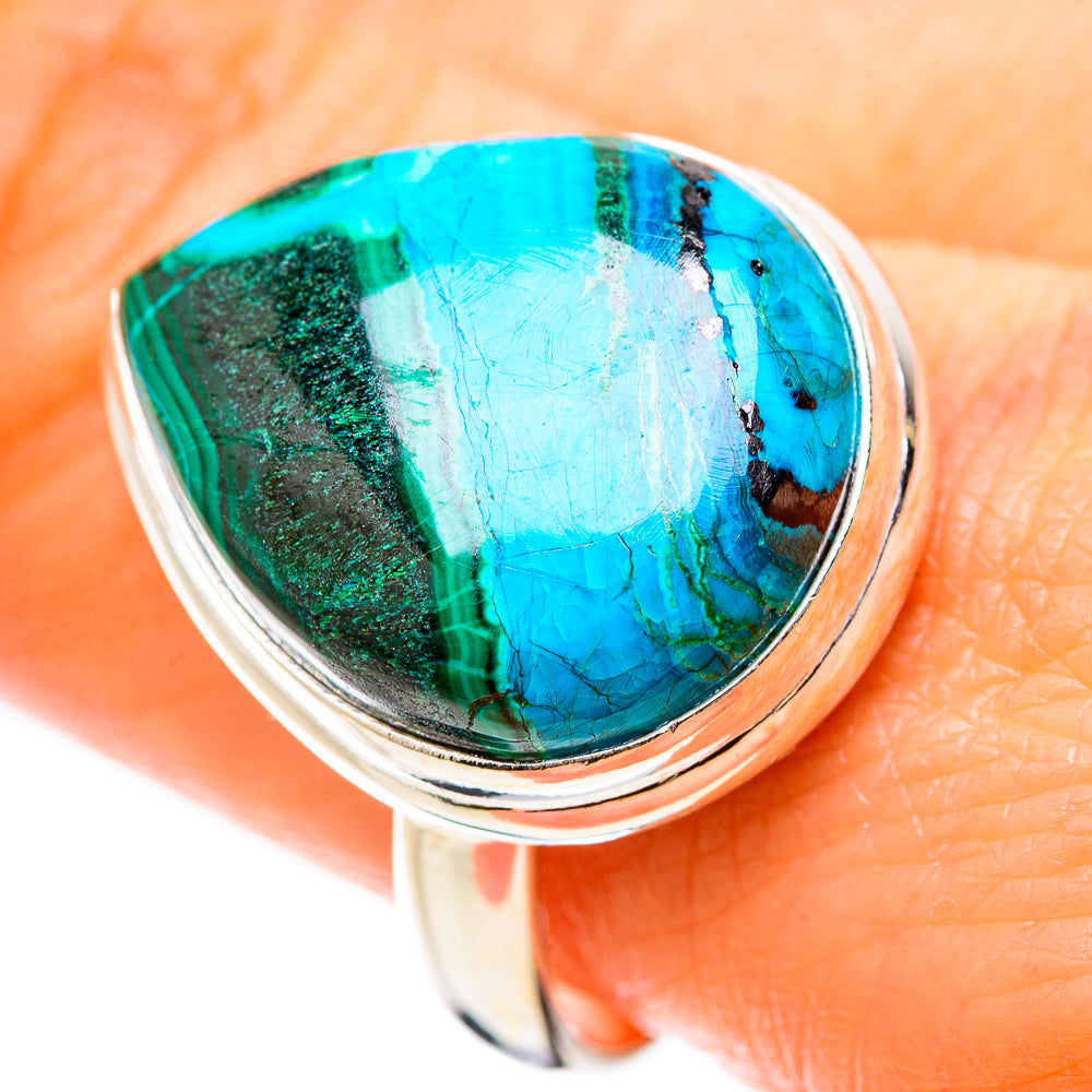 Ana Silver Co Malachite In Chrysocolla Ring Size 10 (925 Sterling Silver)