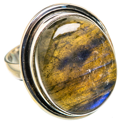 Large Labradorite Ring Size 8.5 (925 Sterling Silver) RING135722