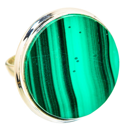 Ana Silver Co Huge Malachite Ring Size 9 (925 Sterling Silver)