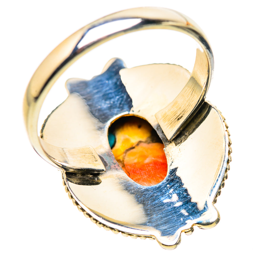 Spiny Oyster Turquoise Ring Size 10.75 (925 Sterling Silver) RING134668