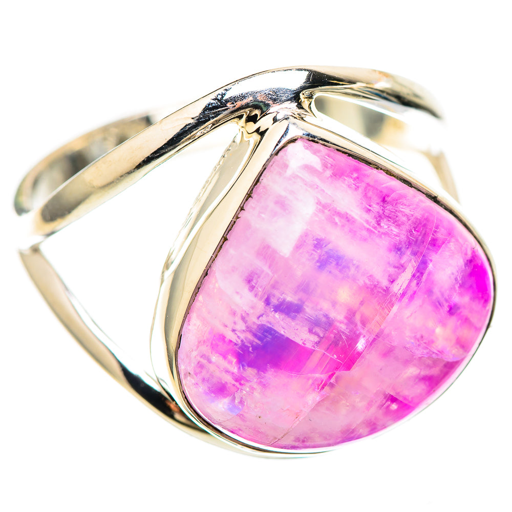 Pink Moonstone Ring Size 11 (925 Sterling Silver) RING136471