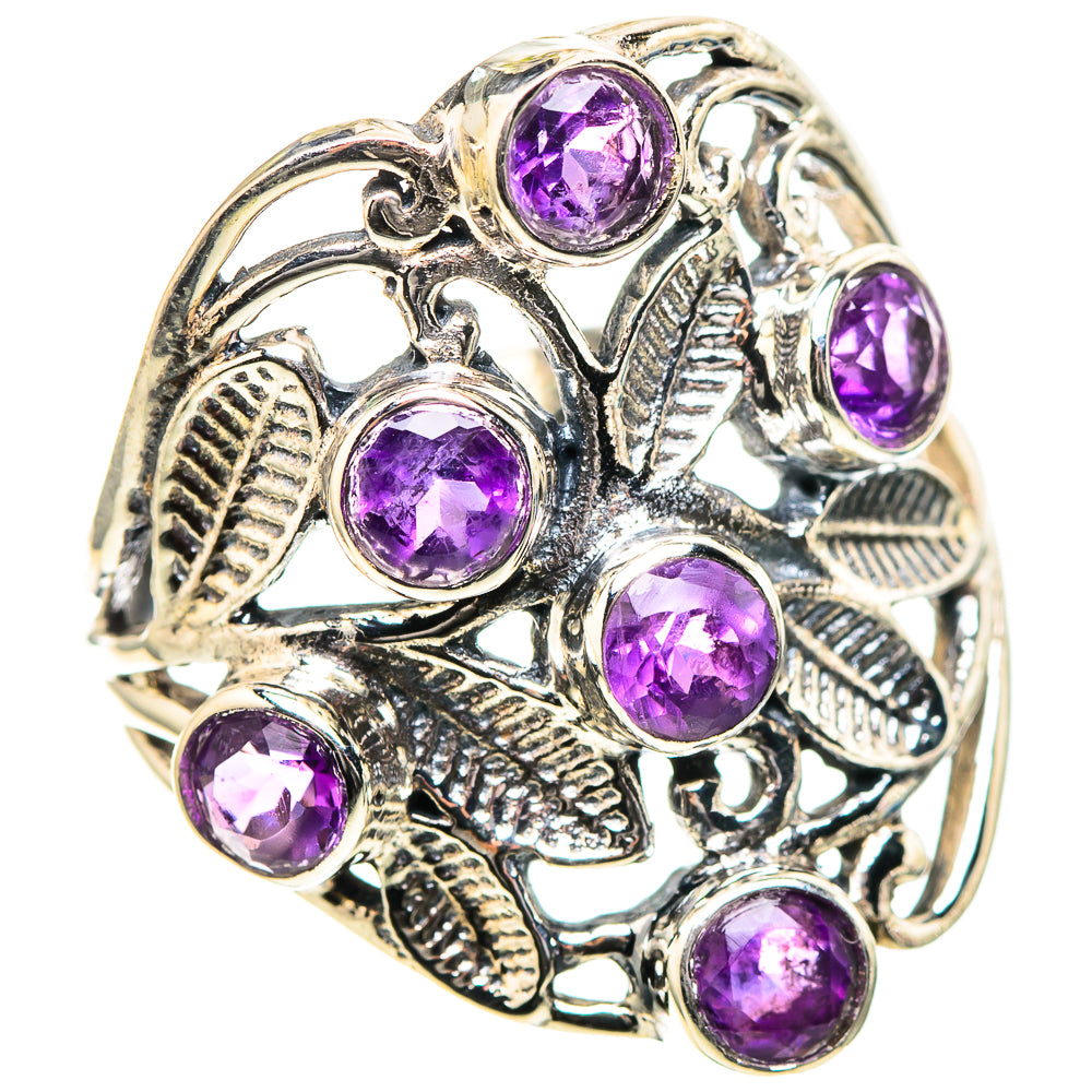 Faceted Amethyst Ring Size 8.25 (925 Sterling Silver) RING136715