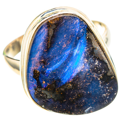 Australian Boulder Opal Ring Size 11 (925 Sterling Silver) RING137056